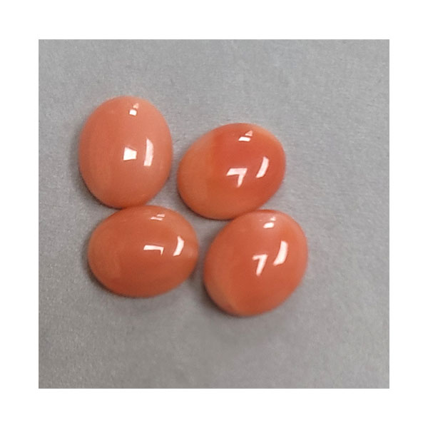 11x13MM OVAL CABOCHON  NATURAL PINK CORAL